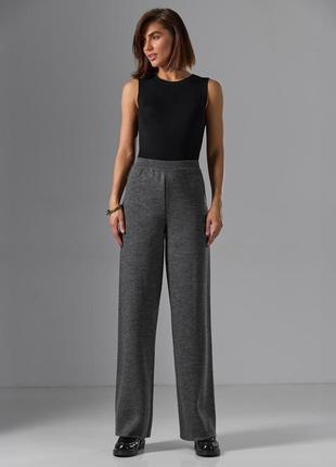 Теплые брюки палаццо