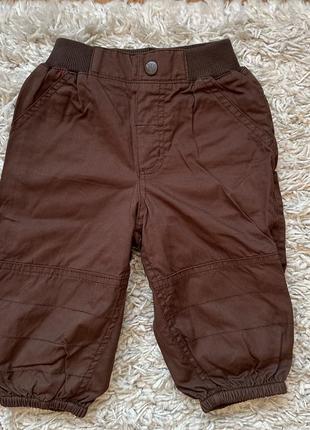 H&amp;m теплые брюки на подкладке 6-9 месяцев