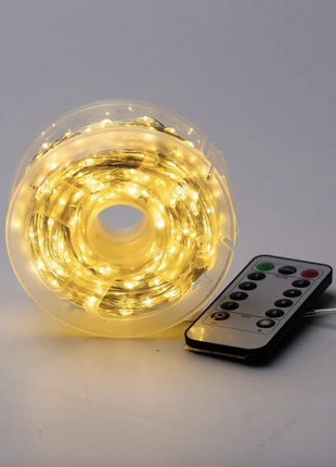 Гірлянда світлодіодна роса 50 м,500 led (жовтий) від мережі на котушці
