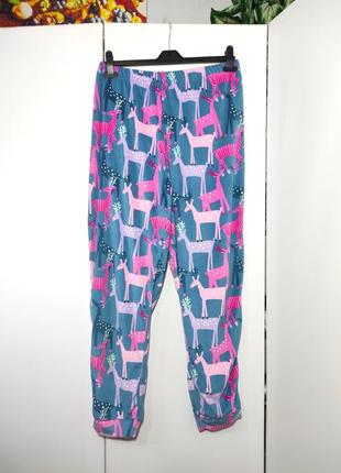 Отличные велюровые брюки для дома в анималипринт