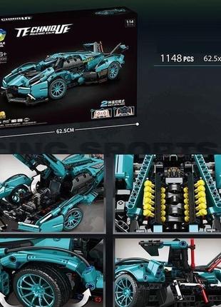 Конструктор lamborghini 49020, 1148 деталей, резиновые колеса, в коробке