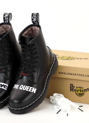 Ботинки доктор мартінс зимні (36рр - 45рр) dr.martens black winter