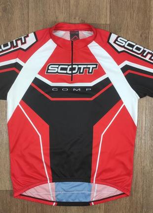 Велофутбол scott comp usa чоловіча спортивна вело футболка майка джерсі шоссе мтб poc rapha specialized форма