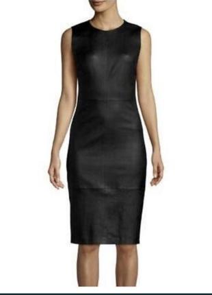 Кожаное платье vince размер xs/s