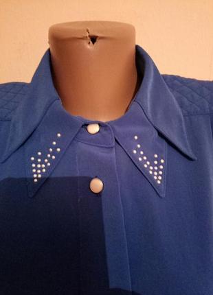 Синяя блузка2 фото