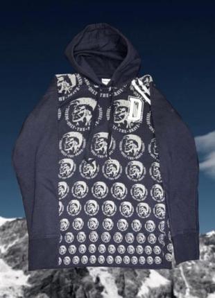 Спортивная кофта diesel оригинальная оригинальная с капюшоном, утепленная новая