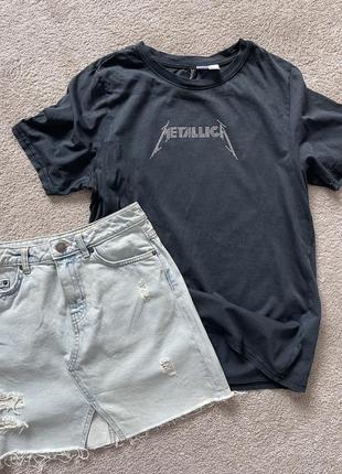 Джинсовая юбка h&m