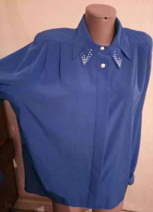 Синяя блузка5 фото