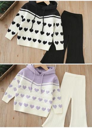 Костюмчик кофтинка +
 кюлоти😍 двойная вязка с добавлением шерсти