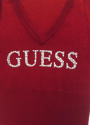 Эффектный красный свитер guess5 фото