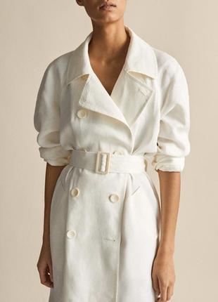 Льняна сукня-тренч massimo dutti cos