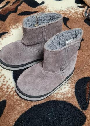 Замшевые детские сапоги mango