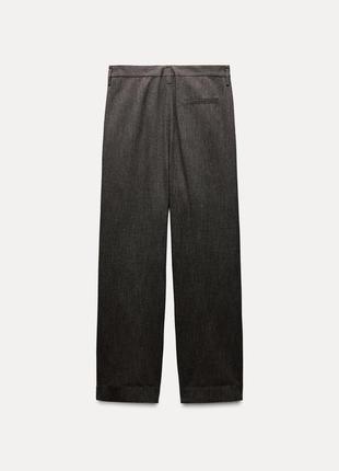 Брюки женские коричневые zara new4 фото
