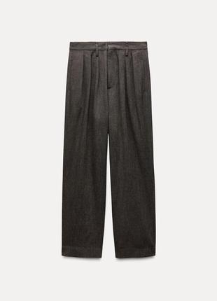 Брюки женские коричневые zara new3 фото