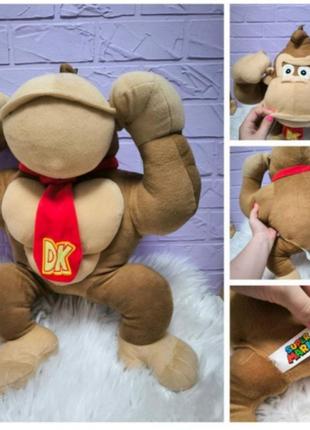 Великий donkey kong супер маріо м'яка іграшка з європи горила супер марио мягкая игрушка с европы nintendo