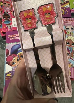 Детский столовый прибор из нержавеющей стали