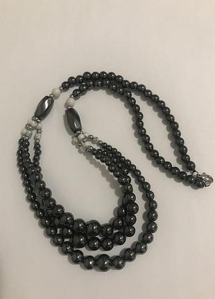 Бусы из натурального камня