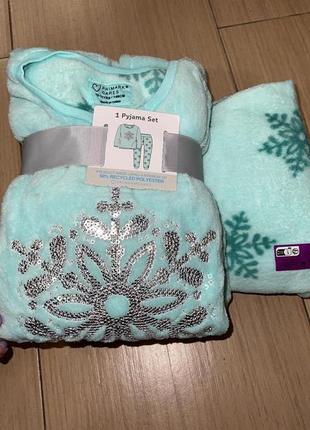 Флисовая плюшевая нежная пижама