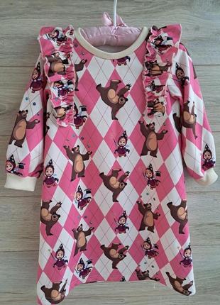 Платье маша и медведь 3-4-5л
