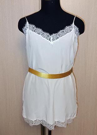 Шовкова блуза в стилі білизни