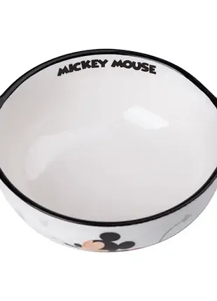 Глубокая тарелка mickey mouse керамическая 400 мл, белый