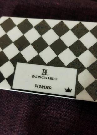 Пудра для обличчя, пудра для обличчя з дзеркалом patricia ledo queen collection тон 01, 10 г