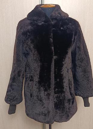 Натуральная мутоновая шубка  полушубок