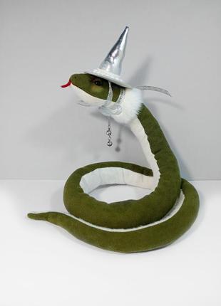 Змія зимова відьма символ року 2025 змії новорічний декор рухлива ялинкова прикраса чарівниця