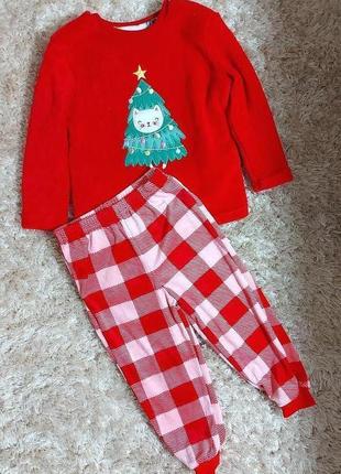 Теплая пижамка на 1,5-2 года
