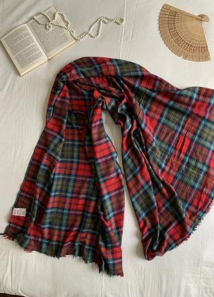 Классический широкий мягкий шарф-палантин из вискозы