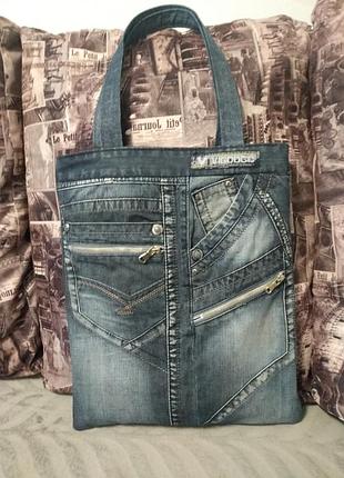 Джинсовая сумка