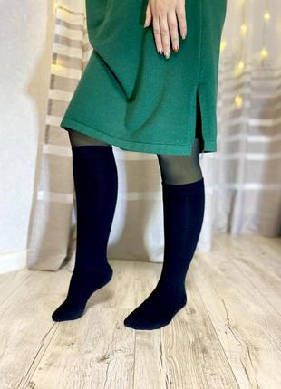 Гольфы подколенки черные высокие носки носки котоновые