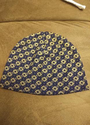 Шапка двойная на девочку