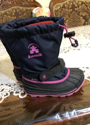 Теплые прорезиненные сапожки. размер 27