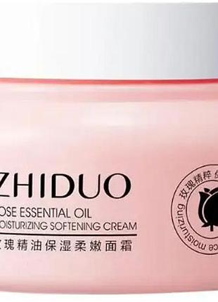 Крем для лица zhiduo rose essential oil увлажняющийся с экстрактом розы 120мл