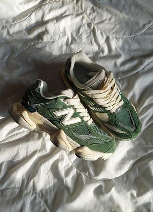 Крутые кроссовки унисекс new balance 9060 green 36-45