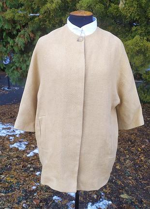 Пальто massimo dutti. хлопок и лен