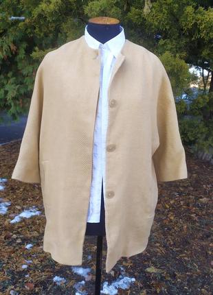 Пальто massimo dutti. хлопок и лен5 фото