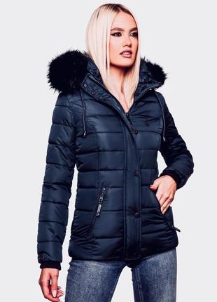 Теплый натуральный пуховик пуффер с капюшоном jasper conran