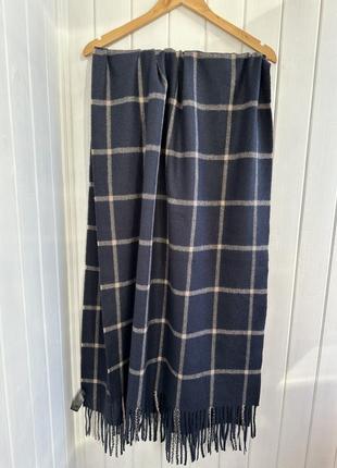 Шарф, палантин жіночий accessorize, в клітинку, темно синього кольору, матеріал поліестер