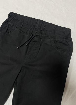 Брюки джинсы черные коттоновые ls waikiki мальчишки подростковые 146-152 см