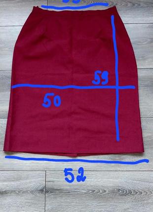 Юбка бордовая