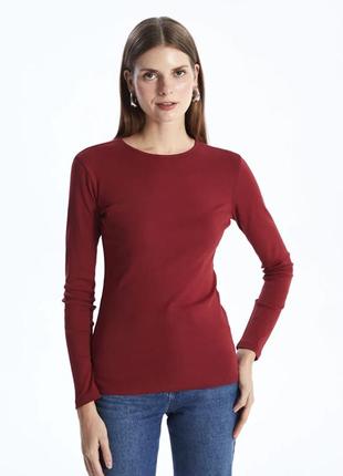 Лонгслів бургунді