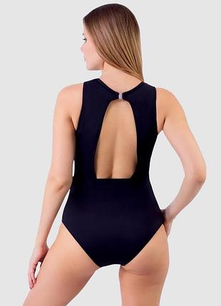 Черный купальник с сеткой