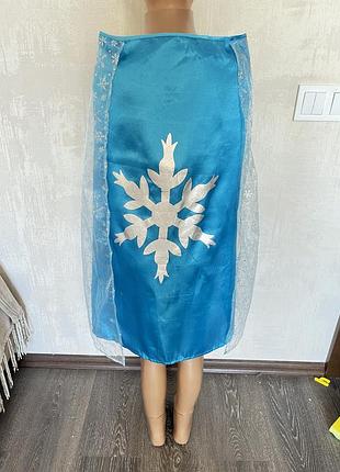 Плащ накидка снежинка снежная Снежная королева зима