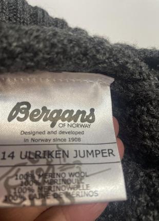 Bergans свитер из 100% шерсти