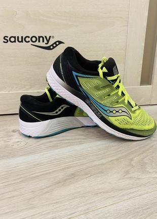 Кроссовки saucony guide iso 2 yellow/black (s20464-37) 42,5/9/27 оригинал