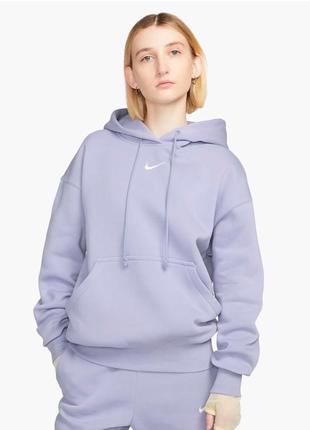 Одеяло худи женское сдерживающее nike m/l oversize серое утепленное с капюшоном