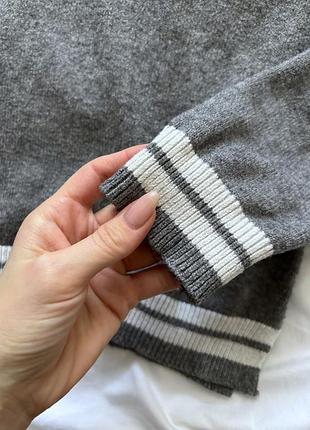 Серый оверсайз кофта pull &amp; bear 2