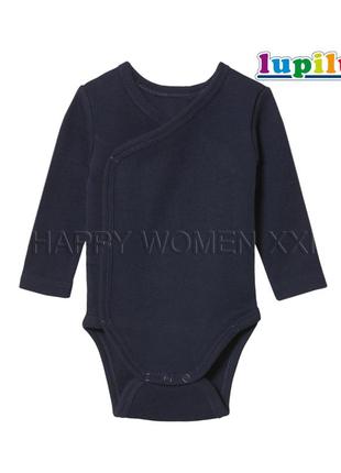 2-6 мес бодик для мальчика длинный рукав застежка на запах кимоно детский боди лонгслив распашонка